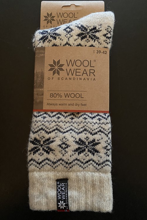 Vintersokker fra WOOLWEAR of Scandinavia 80% uld