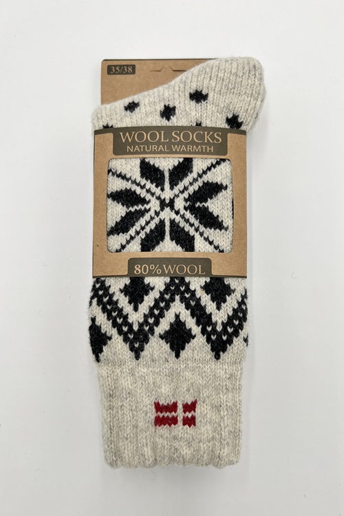 Kraftige ragsokker fra WOOLWEAR of Scandinavia 80% uld
