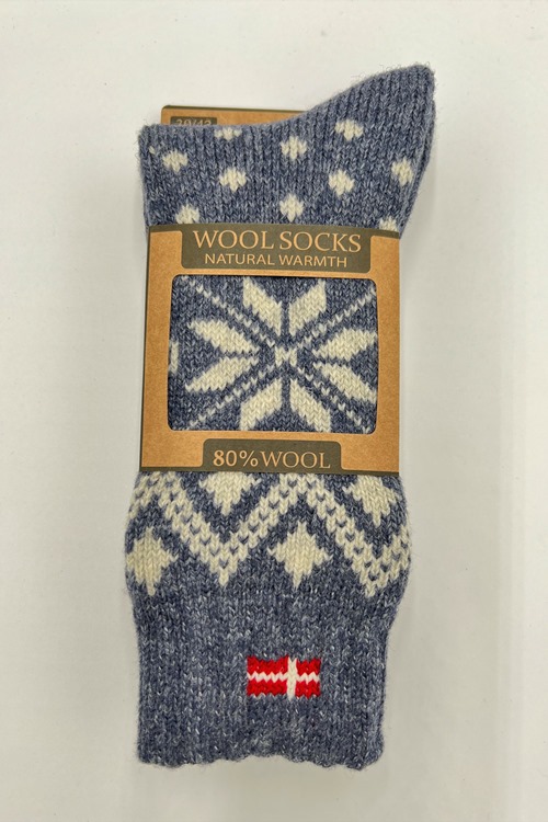 Tykke uldsokker fra WOOLWEAR of Scandinavia 80% uld
