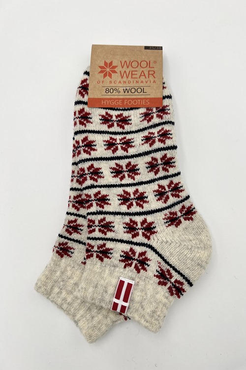 Hygge footies uldsokker fra CHARM Scandinavian 80% uld