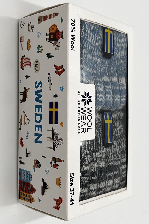 Sweden GiftBox 2-pack med ragsokker 70% uld