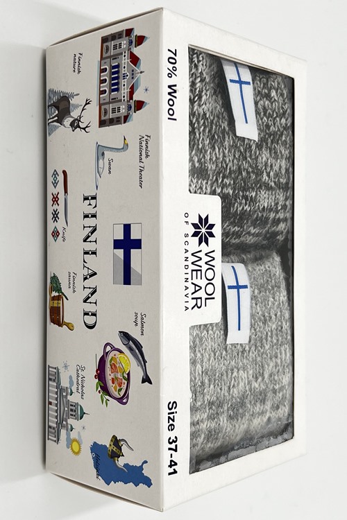 Finland GiftBox 2-pack med uldsokker 70% uld