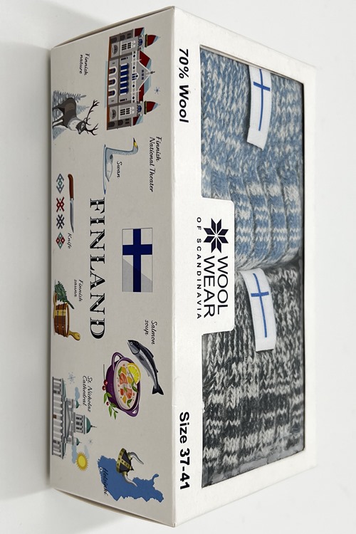 Finland GiftBox 2-pack med ragsokker 70% uld