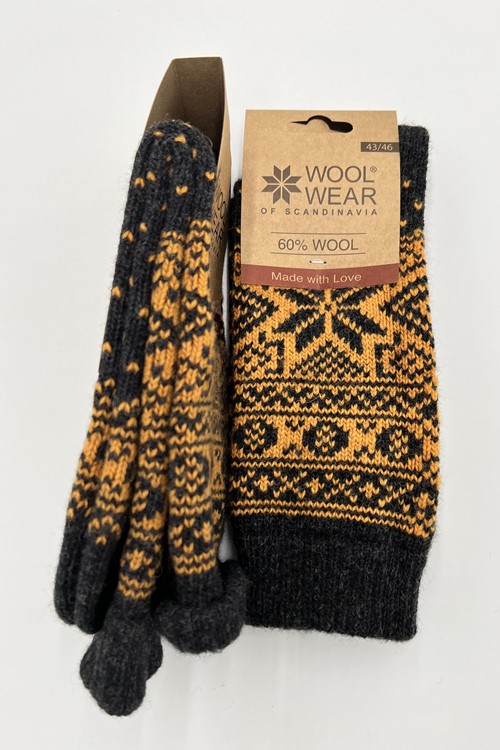 Lammeulds ragsokker af 60% uld fra WOOLWEAR of Scandinavia