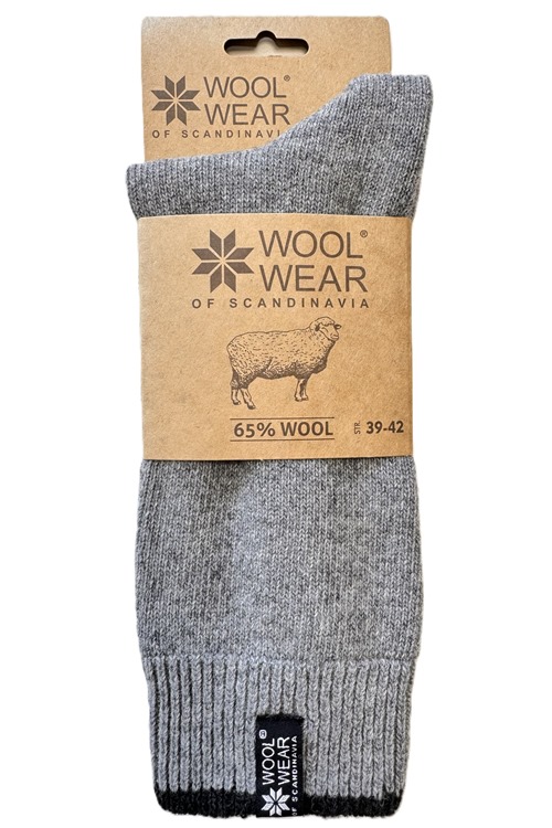 Medium tykke ragsokker fra WOOLWEAR of Scandinavia 65% uld
