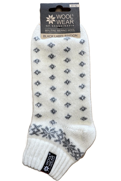 Originale ankelsokker fra WOOLWEAR of Scandinavia i 80% uld