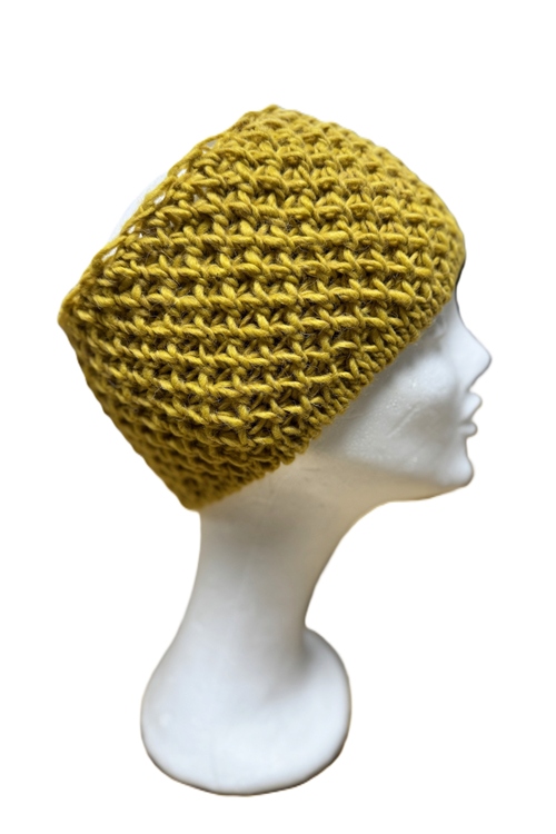 Uldne pandebånd i strik fra Ninas Huer