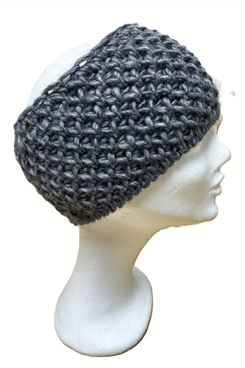 Varm ulden pandebånd i blød strik fra Ninas Huer