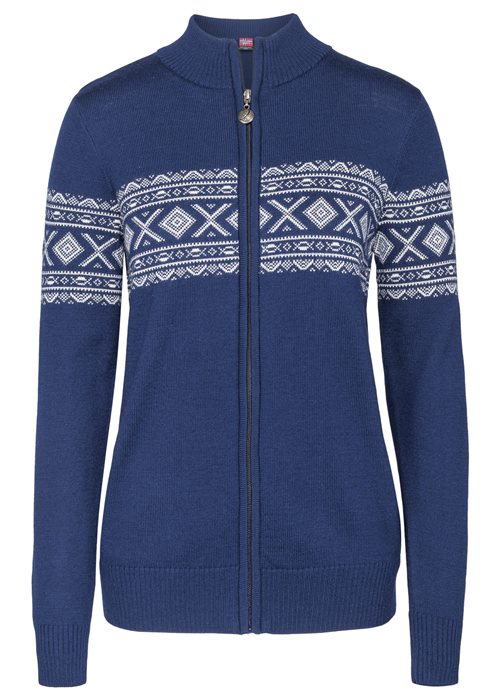 tynd og let Norsk dame cardigan af 100% fine merinould