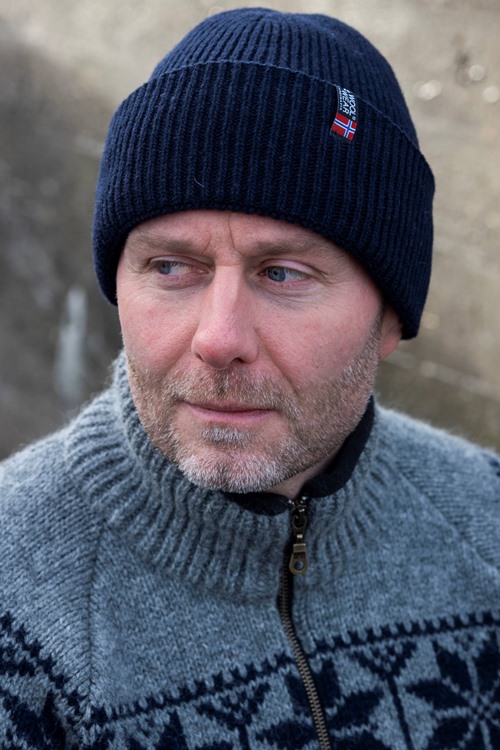 Varm strikhue af 100% uld fra WOOLWEAR of Scandinavia
