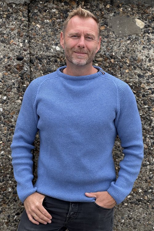 Luftig tynd Striktrøje fra WOOLWEAR of Scandinavia af 100% fine merinould
