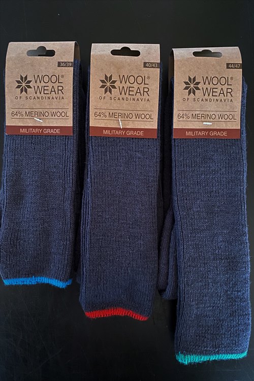 Originale knæstrømper i militær kvalitet af 64% merinould fra WOOLWEAR of Scandinavia®